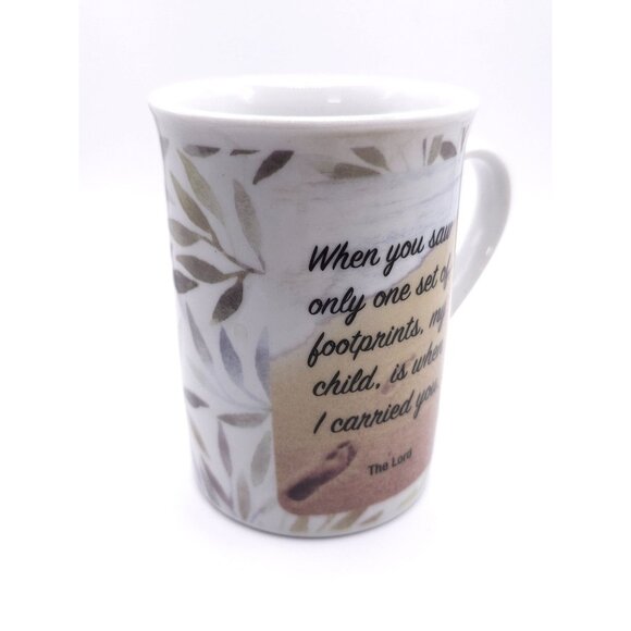 Inspirational Ceramic Mug With "Footprints" Quote By Bay Island - Picture 3 of 7